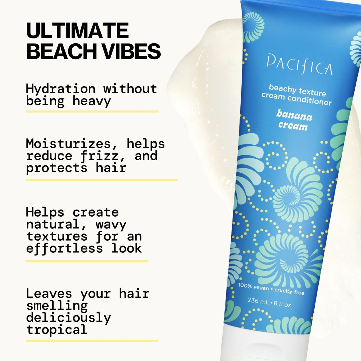 Banana Cream Beachy Texture Cream Conditioner