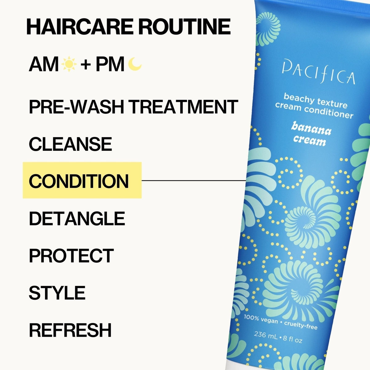 Banana Cream Beachy Texture Cream Conditioner